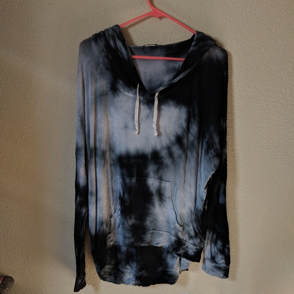 Super Soft Long Sleeve Tie Dye Shirt with Hood